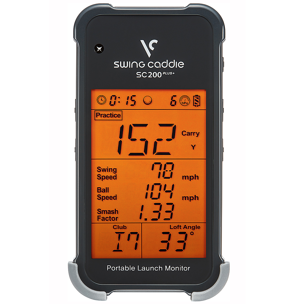 Alt View 11. VoiceCaddie - SC200 PLUS Swing Caddie Portable Golf Launch Monitor - Black.