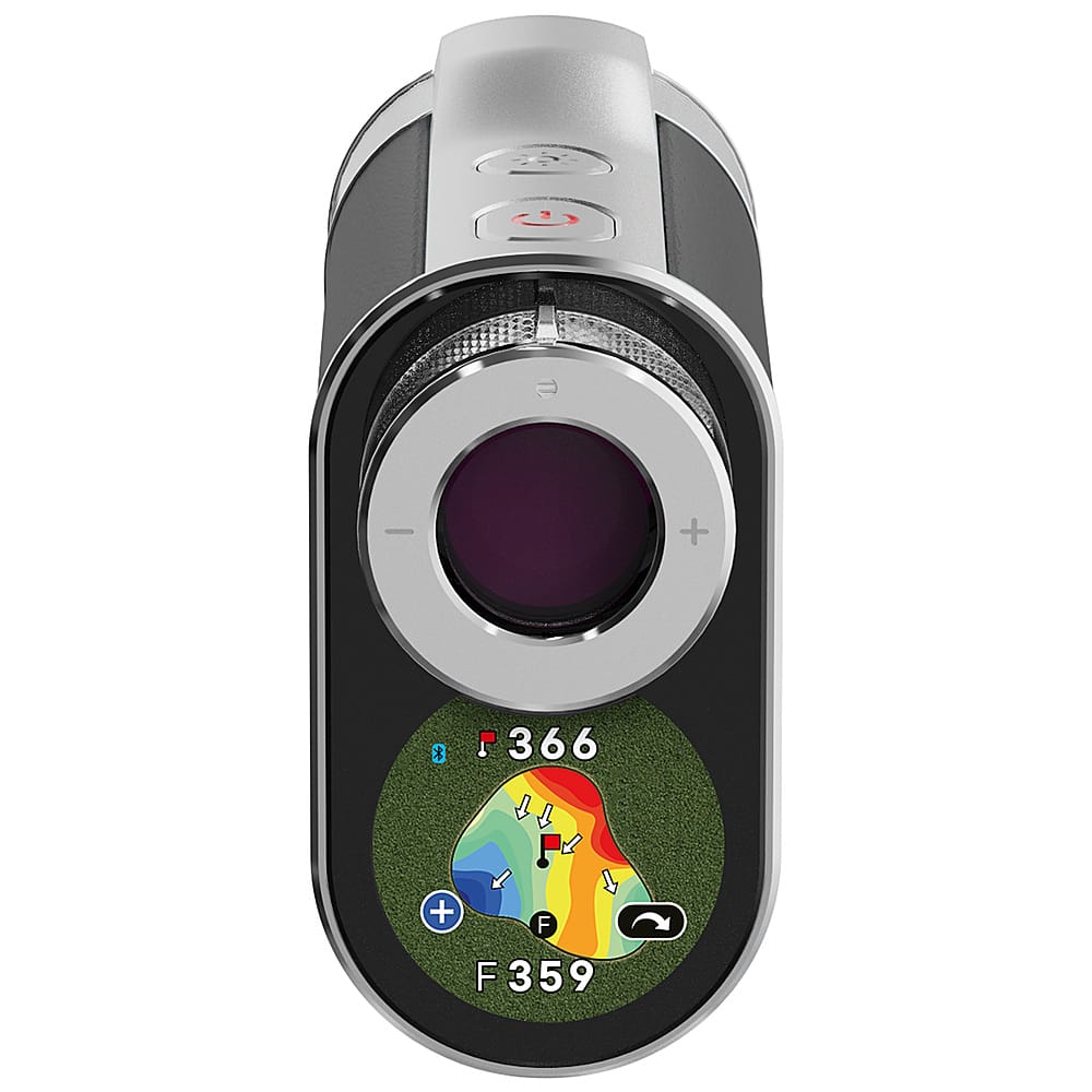 Alt View 11. VoiceCaddie - SL3 True Hybrid GPS and Laser Range Finder with Dual Color OLED, Course Layout Undulation, and Pin Tracer Technology - Black.