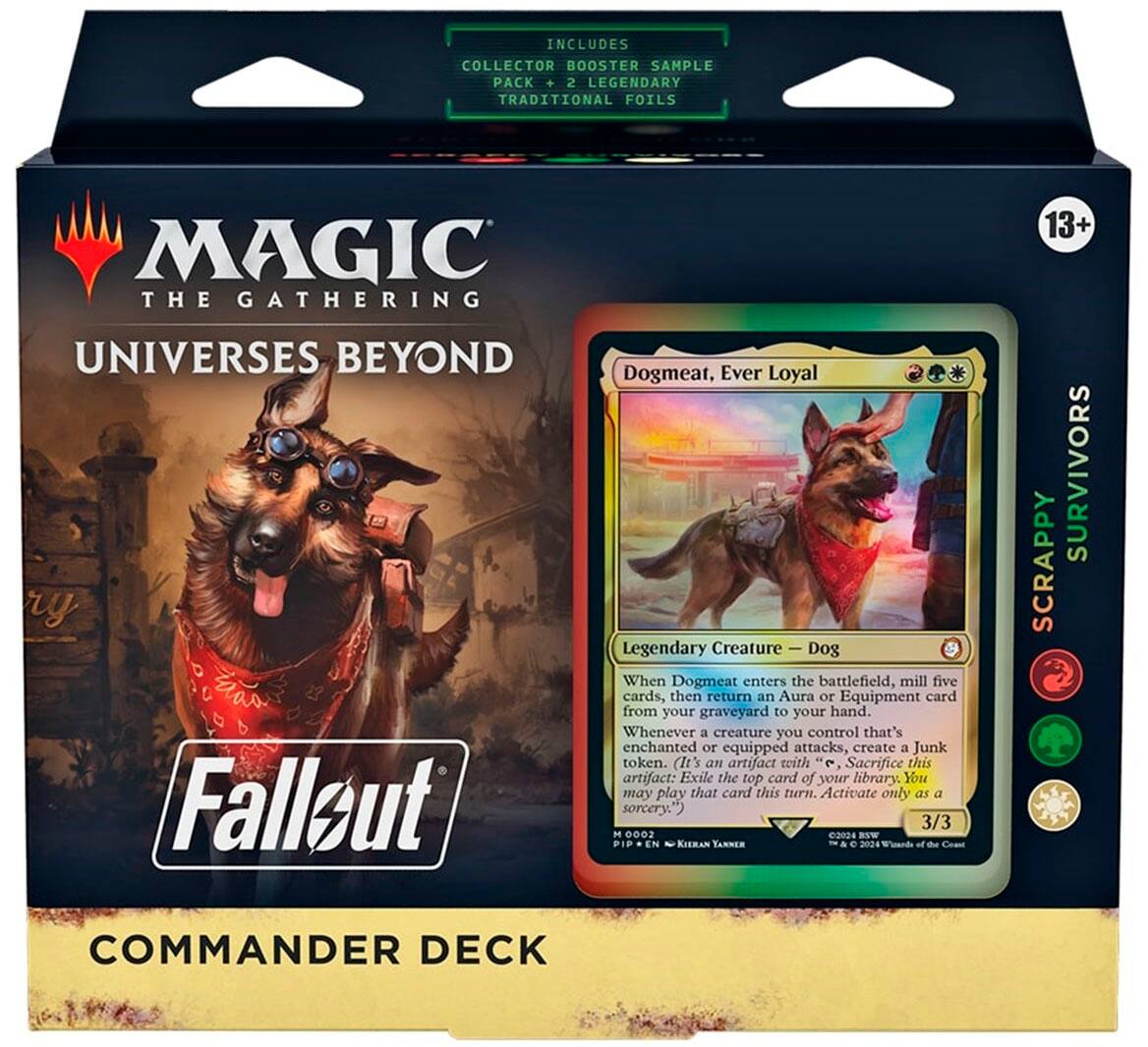 Angle. Wizards of The Coast - Magic the Gathering: Fallout Commander Deck - Scrappy Survivors.