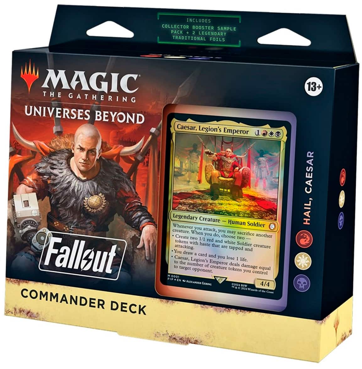 Left. Wizards of The Coast - Magic the Gathering: Fallout Commander Deck - Hail, Caesar.