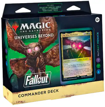 Front. Wizards of The Coast - Magic the Gathering: Fallout Commander Deck - Mutant Menace.