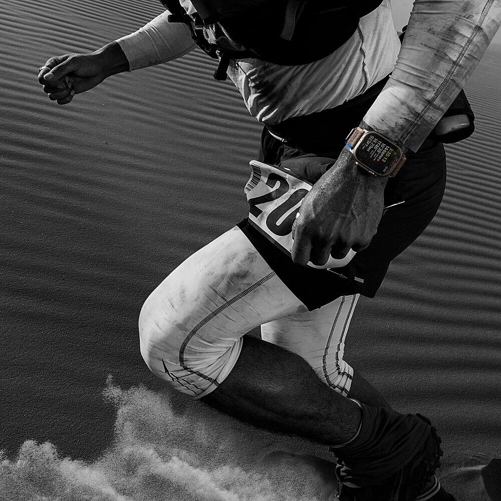 Alt View 1. Apple - Geek Squad Certified Refurbished Apple Watch Ultra (GPS + Cellular) 49mm Titanium Case with White Ocean Band - Titanium.