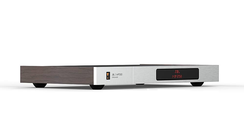 Left. JBL - JBL MP350 Music Streamer - Walnut.