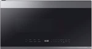 Samsung - Bespoke 2.1 Cu. Ft. Over-the-Range Microwave with Sensor Cooking and Edge to Edge Glass Display - Stainless Steel