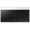 Samsung - Bespoke 2.1 Cu. Ft. Over-the-Range Microwave with Sensor Cooking and Edge to Edge Glass Display - White Glass