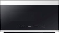 Samsung - Bespoke 2.1 Cu. Ft. Over-the-Range Microwave with Sensor Cooking and Auto Dimming Glass Touch Controls - White Glass - Front_Zoom