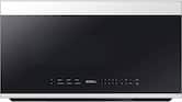 Samsung - Bespoke 2.1 Cu. Ft. Over-the-Range Microwave with Sensor Cooking and Auto Dimming Glass Touch Controls - White Glass