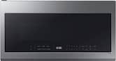 Samsung - 2.1 Cu. Ft. Over-the-Range Microwave with Sensor Cooking and Wi-Fi Connectivity - Stainless Steel