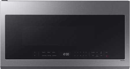 Samsung - 2.1 Cu. Ft. Over-the-Range Microwave with Sensor Cooking and Wi-Fi Connectivity - Stainless Steel