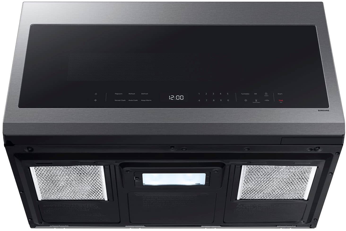 Alt View 15. Samsung - 2.1 Cu. Ft. Over-the-Range Microwave with Sensor Cooking and Wi-Fi Connectivity - Stainless Steel.