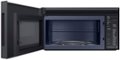 Alt View Zoom 12. Samsung - Bespoke 2.1 Cu. Ft. Over-the-Range Microwave with Sensor Cooking and Edge to Edge Glass Display - Matte Black Steel.