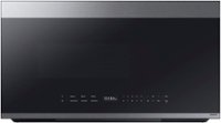 Samsung - Bespoke 2.1 Cu. Ft. Over-the-Range Microwave with Sensor Cooking and Auto Dimming Glass Touch Controls - Stainless Steel - Front_Zoom