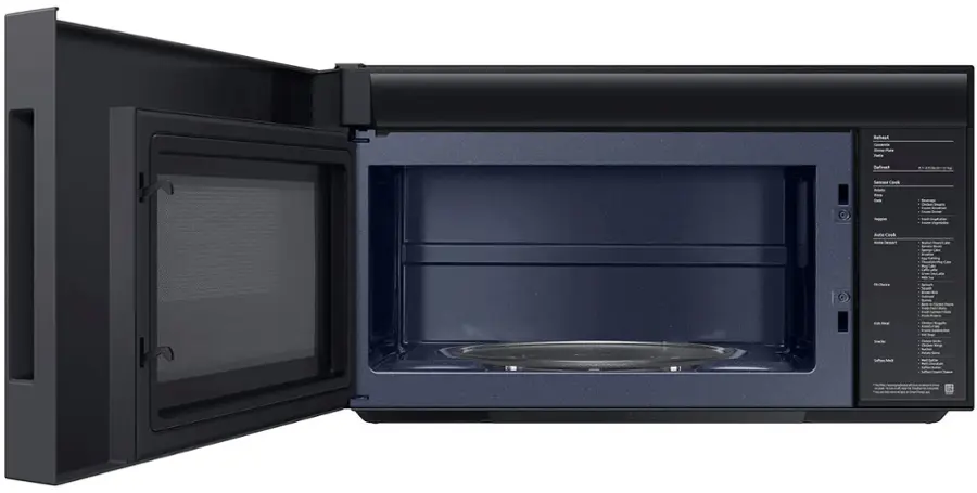 Alt View 15. Samsung - Bespoke 2.1 Cu. Ft. Over-the-Range Microwave with Sensor Cooking and Auto Dimming Glass Touch Controls - Stainless Steel.