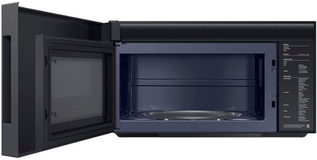 Samsung - Bespoke 2.1 Cu. Ft. Over-the-Range Microwave with Sensor Cooking and Auto Dimming Glass Touch Controls - Stainless Steel_2