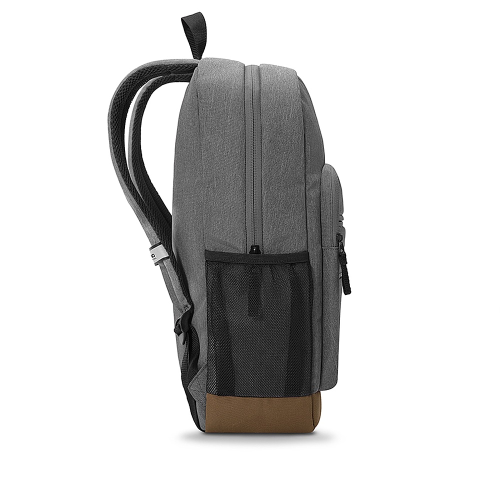 Left View: Solo New York - Re:Fresh Backpack For 15.6" Laptop - Grey