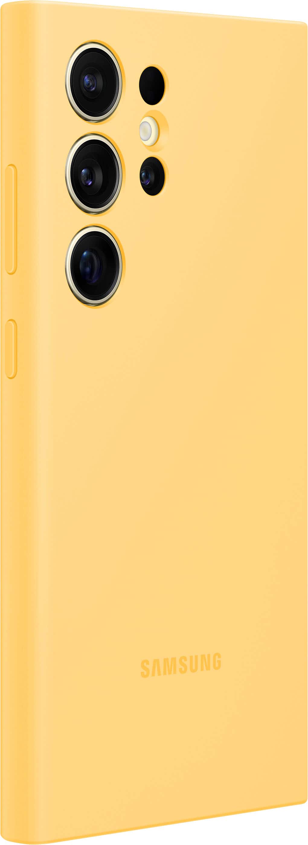 Alt View 12. Samsung - Galaxy S24 Ultra Silicone Case - Yellow.