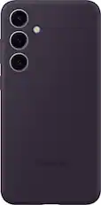 Front. Samsung - Galaxy S24+ Silicone Case - Dark Violet.