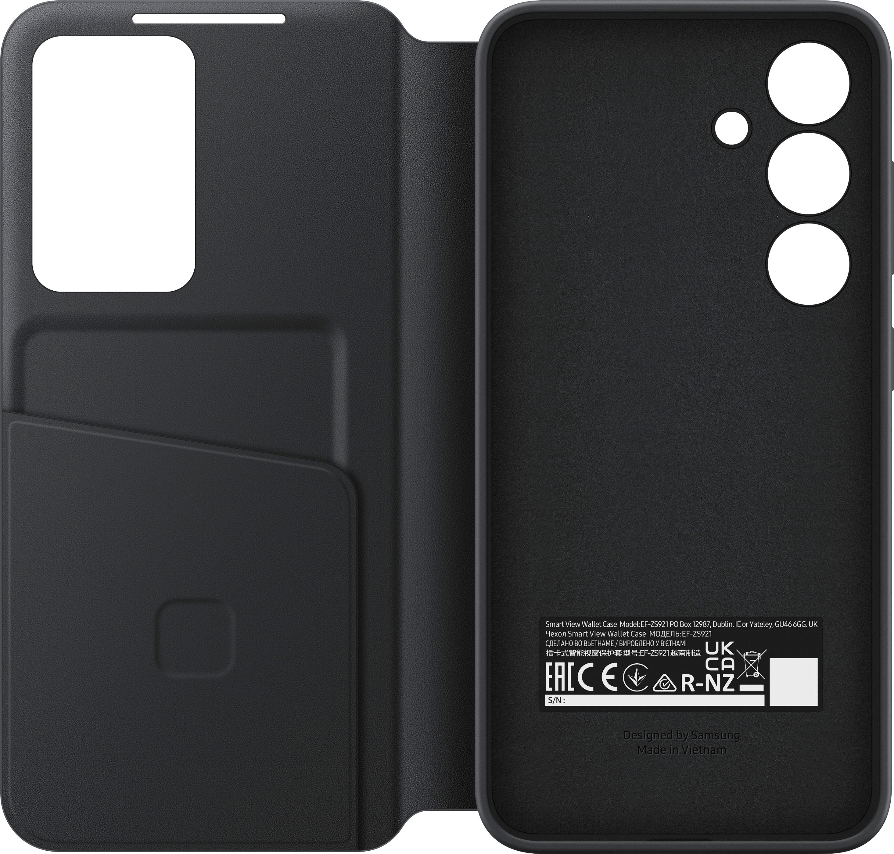 Samsung - Galaxy S24 Smart View Wallet Case - Black