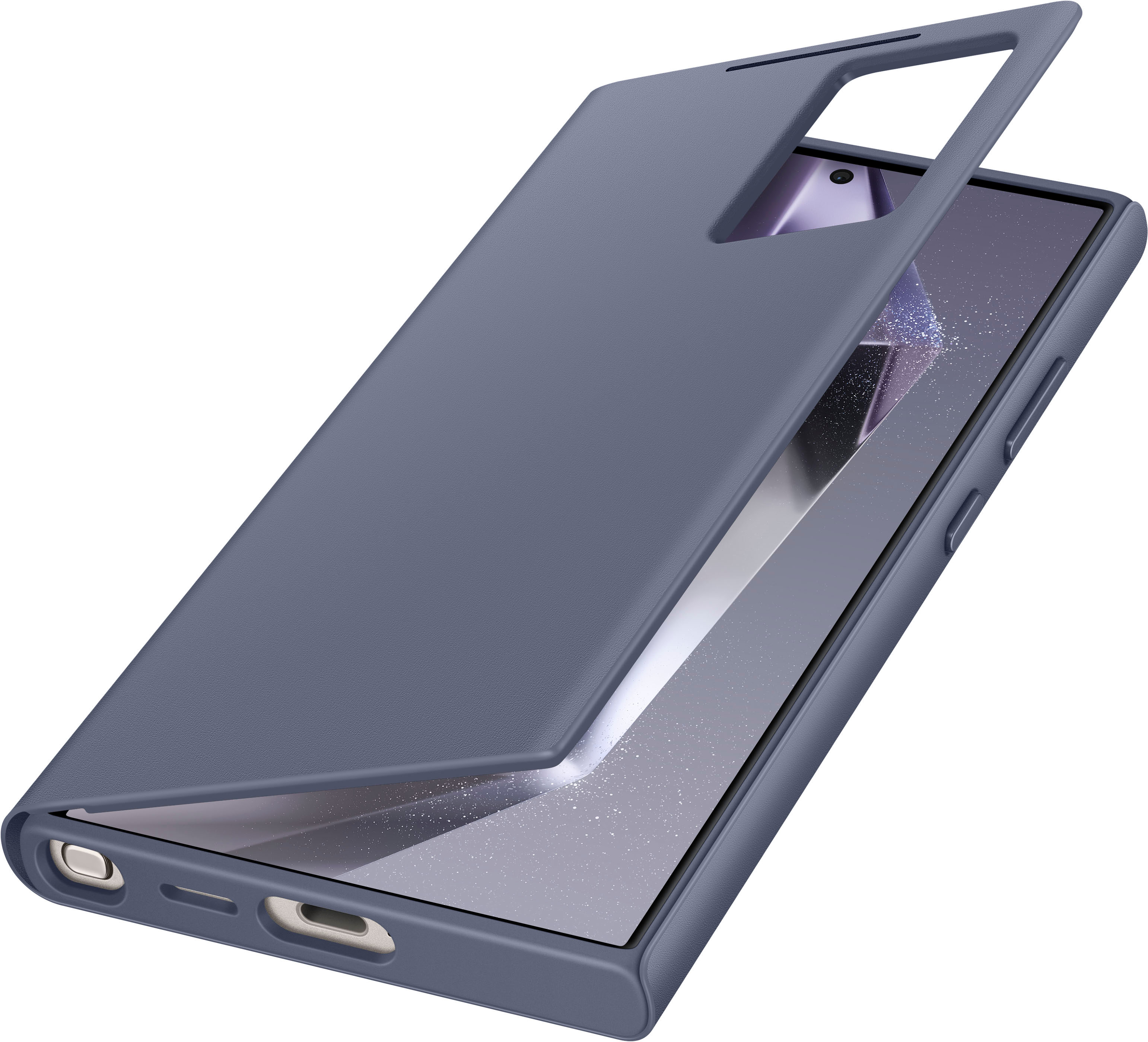 Samsung Smart View Wallet Case Violet Galaxy S24 - Coque téléphone