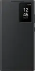 Front. Samsung - Galaxy S24 Ultra Smart View Wallet Case - Black.