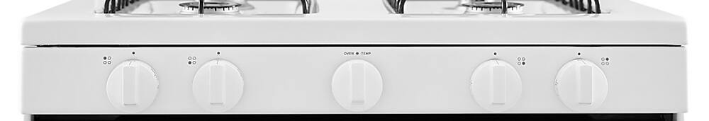 Alt View 12. Amana - 5.0 Cu. Ft. Freestanding Single Oven Gas Range with Easy-Clean Glass Door - White.