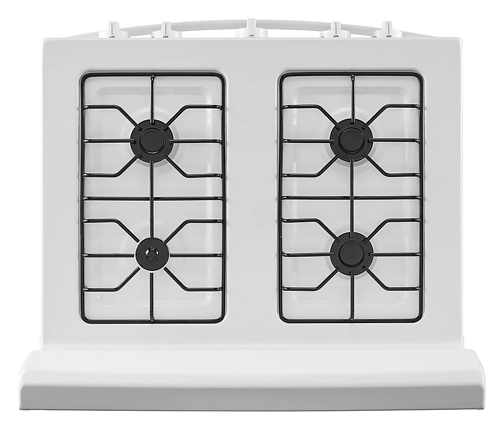 Alt View 13. Amana - 5.0 Cu. Ft. Freestanding Single Oven Gas Range with Easy-Clean Glass Door - White.