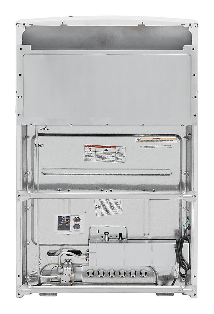 Alt View 15. Amana - 5.0 Cu. Ft. Freestanding Single Oven Gas Range with Easy-Clean Glass Door - White.