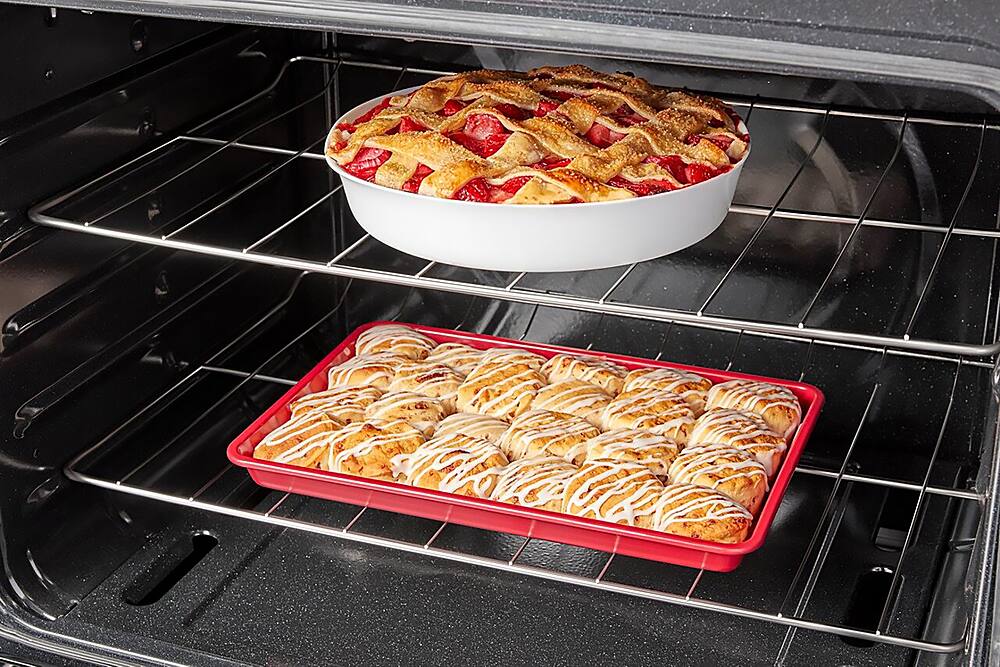 Alt View 16. Amana - 5.0 Cu. Ft. Freestanding Single Oven Gas Range with Easy-Clean Glass Door - White.