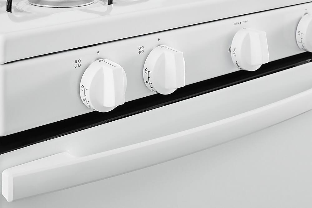 Alt View 20. Amana - 5.0 Cu. Ft. Freestanding Single Oven Gas Range with Easy-Clean Glass Door - White.