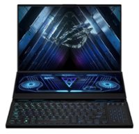 ASUS - ROG Zephyrus Duo 16 Gaming Laptop - 16” QHD Display - AMD Ryzen 9 with 32GB Memory - NVIDIA GeForce RTX 4080 - 1TB SSD - Black - Front_Zoom