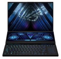 ASUS - ROG Zephyrus Duo 16 Gaming Laptop - 16” QHD Display - AMD Ryzen 9 with 32GB Memory - NVIDIA GeForce RTX 4080 - 1TB SSD - Black - Front_Zoom