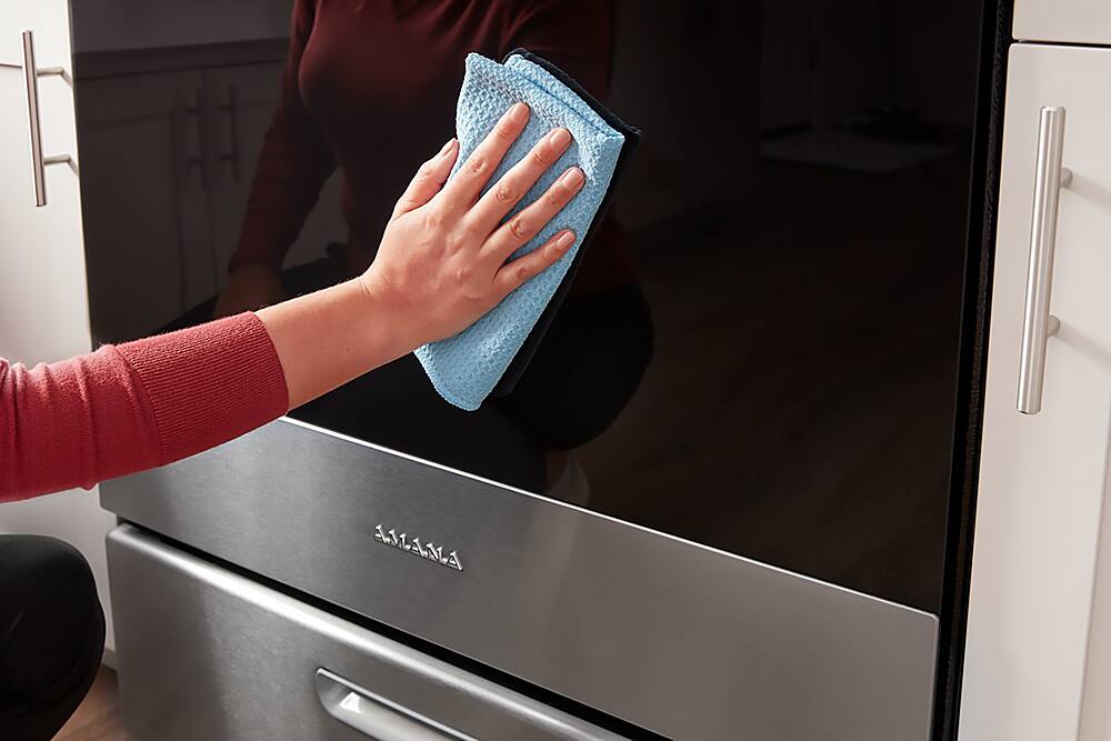 Alt View 15. Amana - 5.0 Cu. Ft. Freestanding Single Oven Gas Range with Easy-Clean Glass Door - Stainless Steel.