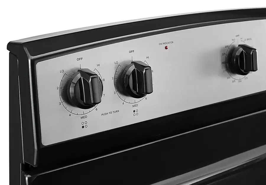 Alt View 21. Amana - 4.8 Cu. Ft. Freestanding Single Oven Electric Range with Easy-Clean Glass Door - Stainless Steel.