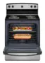 Alt View 2. Amana - 4.8 Cu. Ft. Freestanding Single Oven Electric Range with Easy-Clean Glass Door - Stainless Steel.