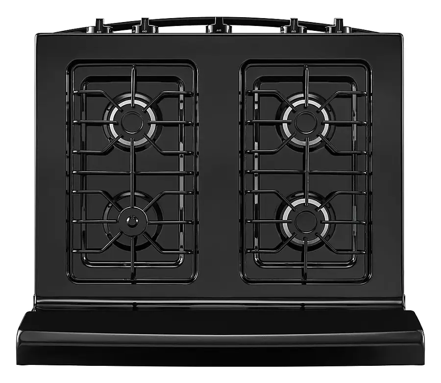 Alt View 12. Amana - 5.0 Cu. Ft. Freestanding Single Oven Gas Range with Easy-Clean Glass Door - Black.