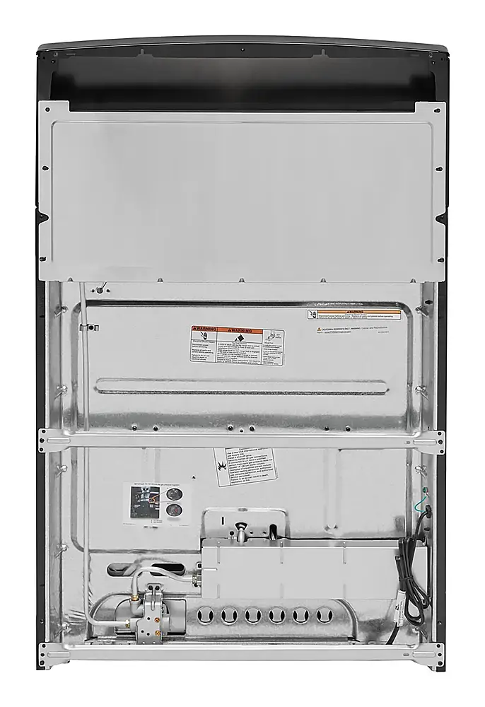 Alt View 14. Amana - 5.0 Cu. Ft. Freestanding Single Oven Gas Range with Easy-Clean Glass Door - Black.