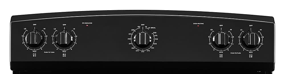 Alt View 11. Amana - 4.8 Cu. Ft. Freestanding Single Oven Electric Range with Easy-Clean Glass Door - Black.