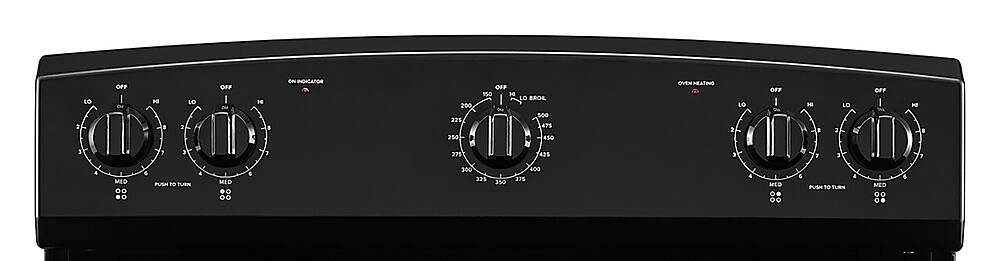 Alt View 11. Amana - 4.8 Cu. Ft. Freestanding Single Oven Electric Range with Easy-Clean Glass Door - Black.