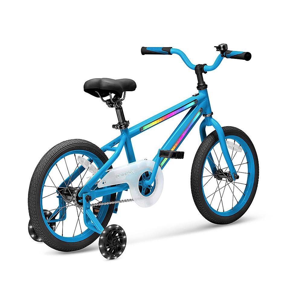 Angle. Jetson - 16" Light Rider Kids' Light-up Bike - Blue.