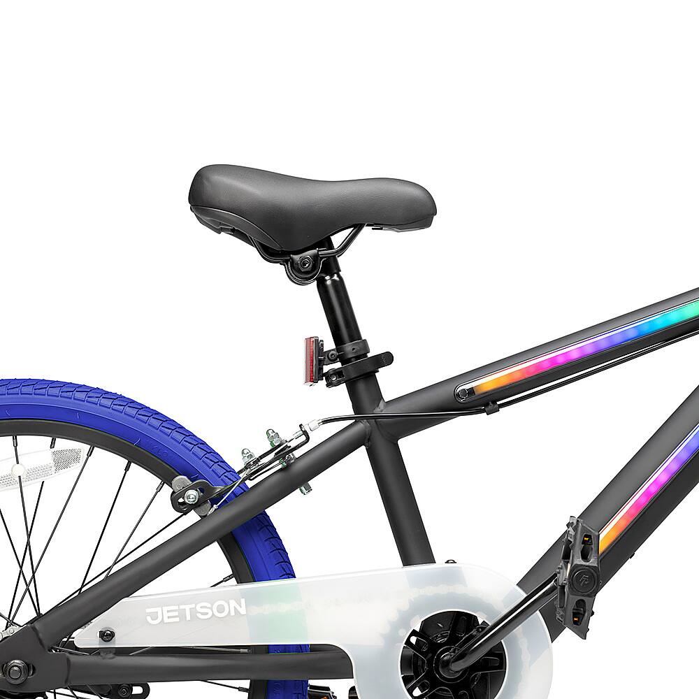 Alt View 13. Jetson - 20" Light Rider Kids' Light-up Bike - Black/Blue.