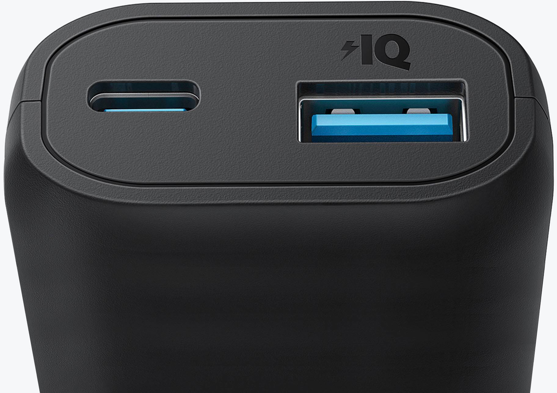 Angle. Anker - Anker 321 Power Bank (5000mAh, 12W, 2-Port) - Black.