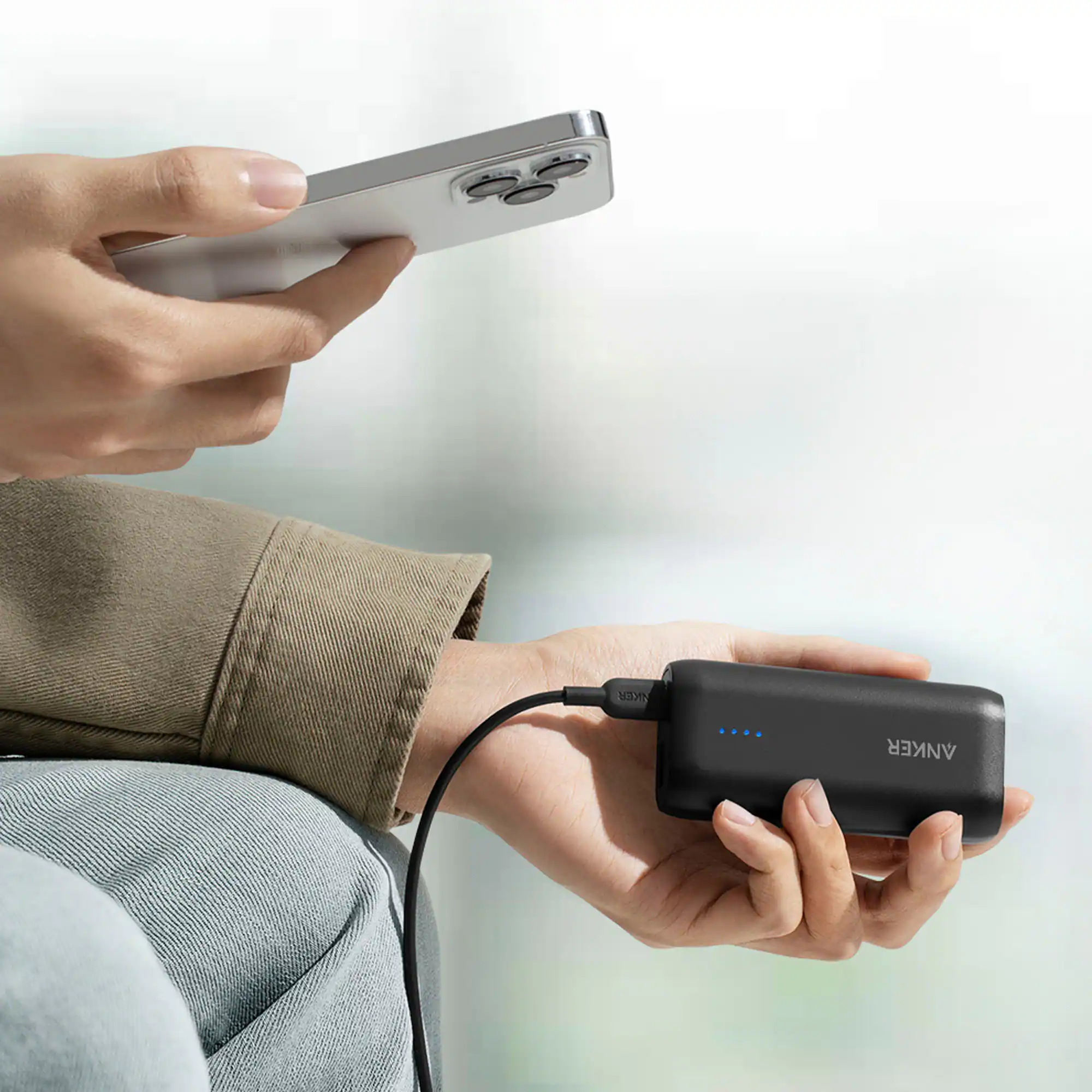 Alt View 11. Anker - Anker 321 Power Bank (5000mAh, 12W, 2-Port) - Black.