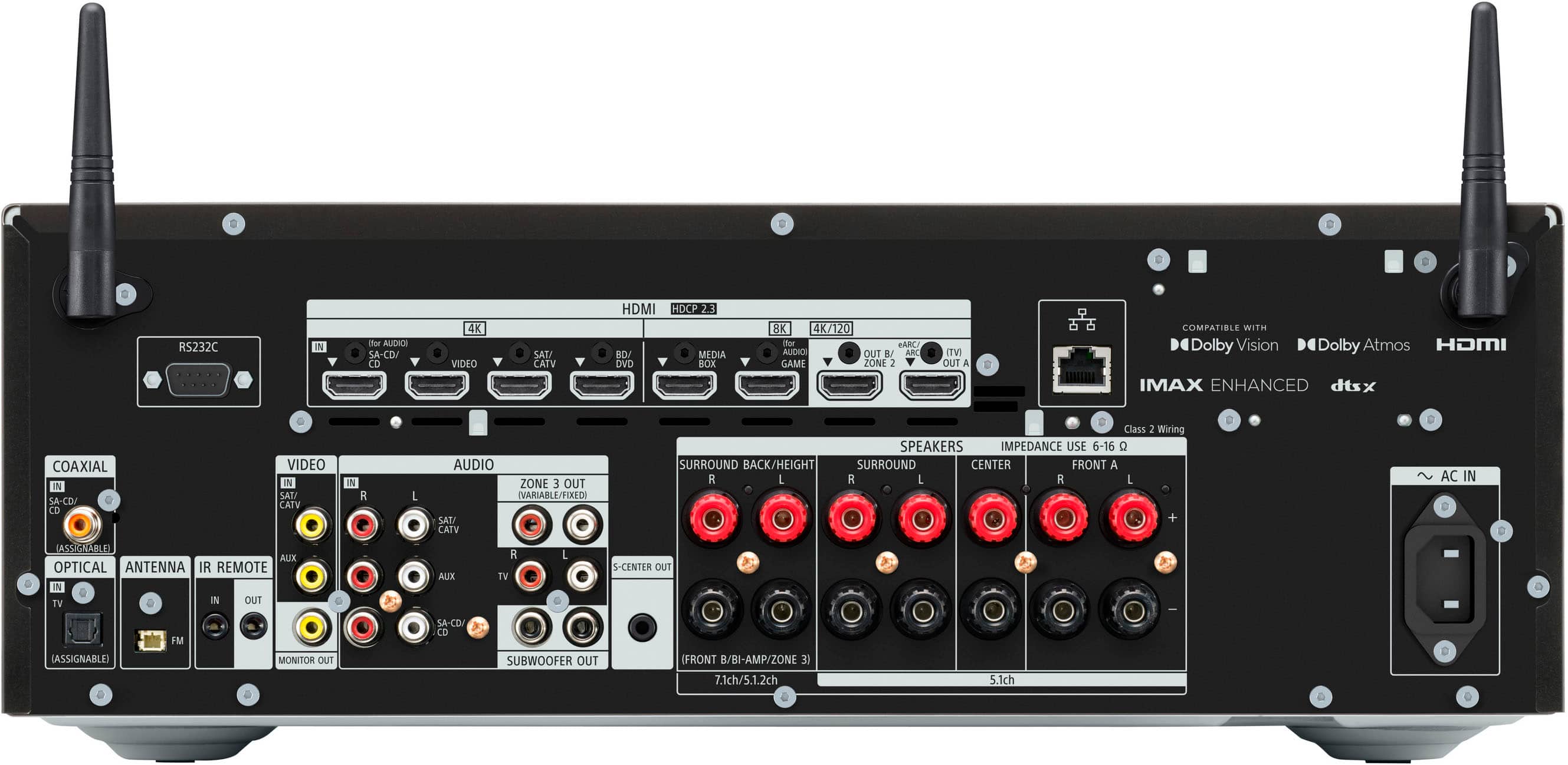 Alt View 11. Sony - STRAZ1000ES Premium ES 7.2 CH 8K A/V Receiver - Black.