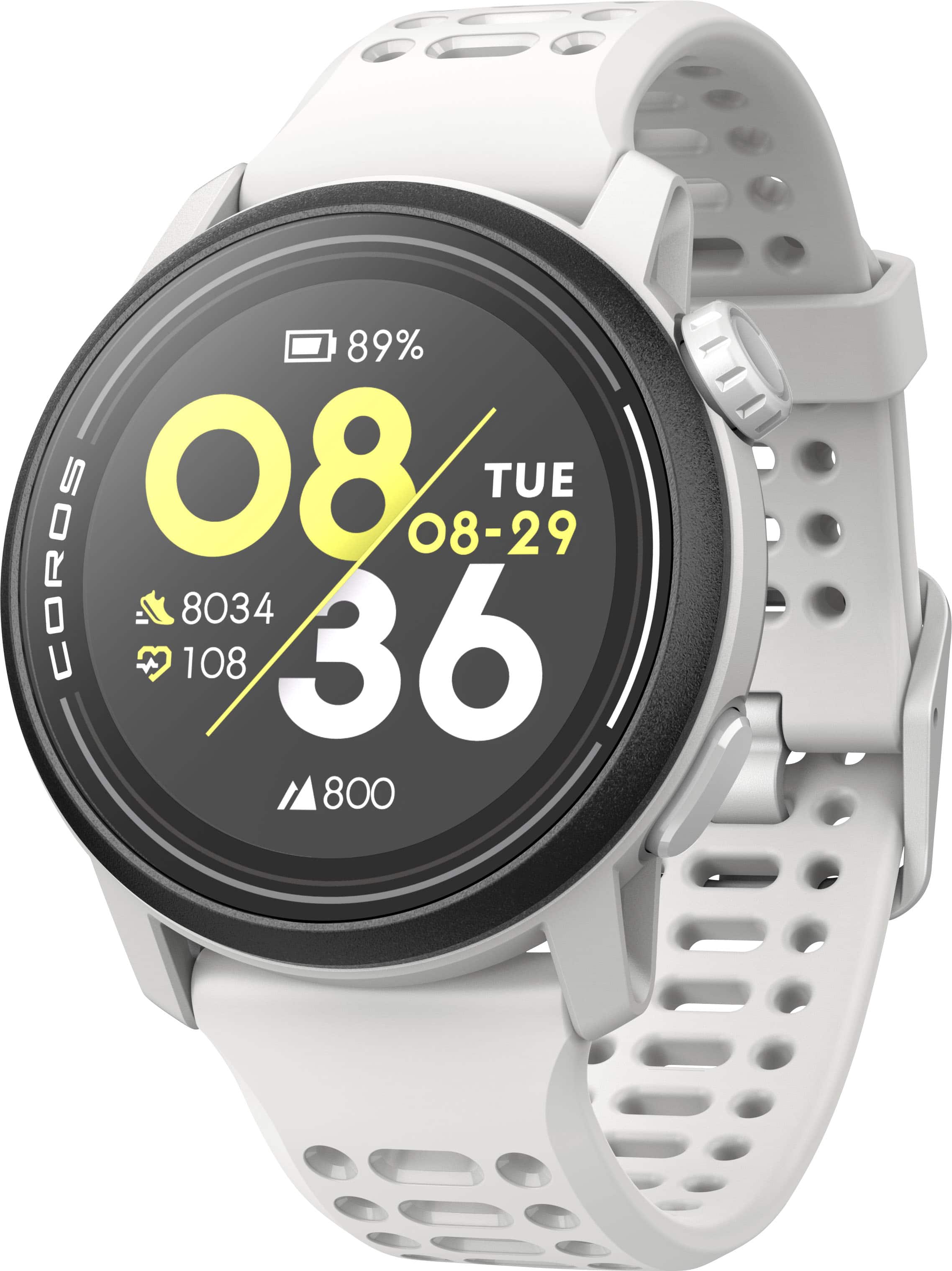 Angle. COROS - PACE 3 GPS Sport Watch - White.