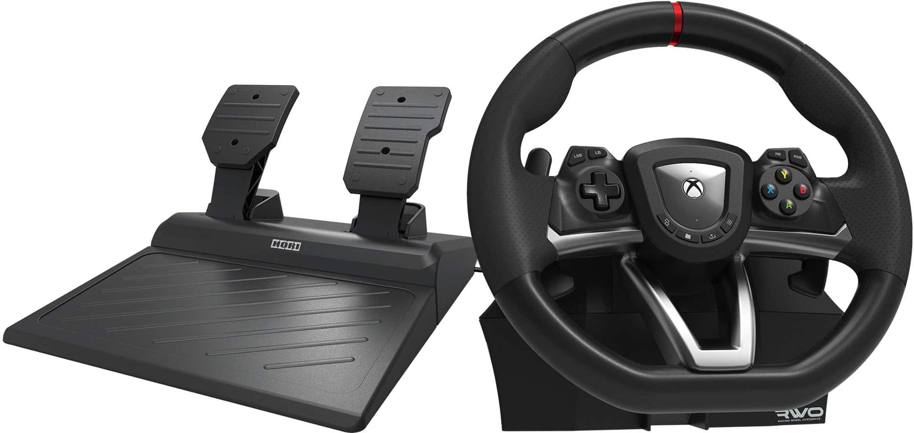 Front. Hori - Racing Wheel Overdrive for Xbox Series X|S - Black.