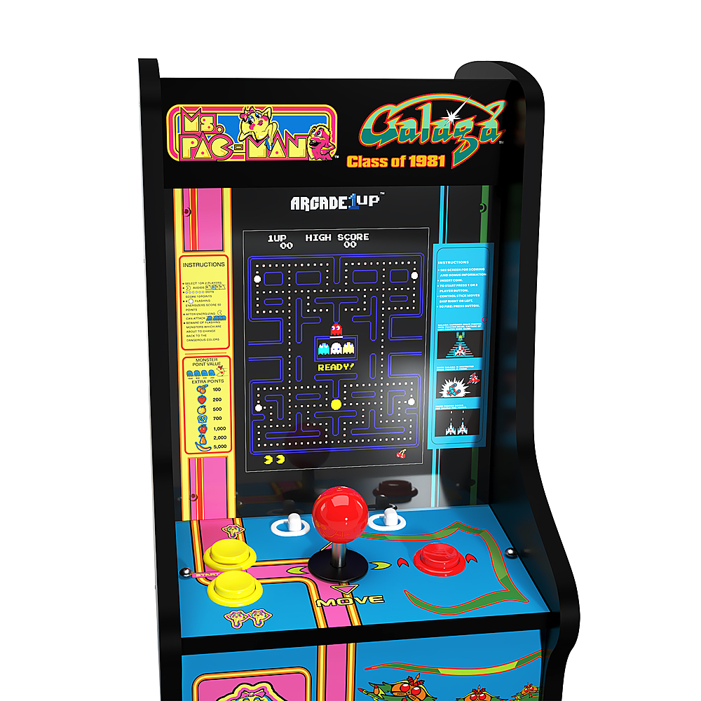 Arcade1Up Ms. Pacman/Galaga 81 Countercade 1 player 5 Games Multi