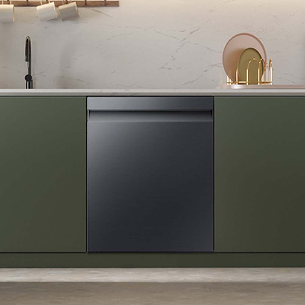 Alt View 11. Samsung - Open Box AutoRelease Smart Built-In Dishwasher with StormWash, 46 dBA - Fingerprint Resistant Matte Black.