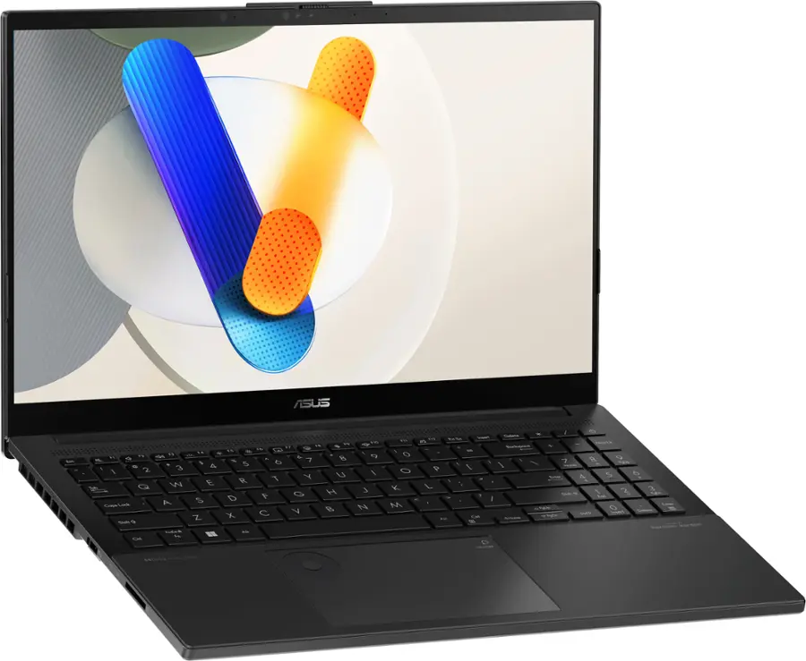 Alt View 4. ASUS - Vivobook Pro 15 OLED Laptop - Intel Core Ultra 9 with 24GB Memory - NVIDIA GeForce RTX 3050 - 2TB SSD - Earl Gray.