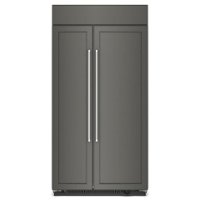 KitchenAid - 25.5 Cu. Ft. Side-by-Side Refrigerator with Under-Shelf Prep Zone - Custom Panel Ready - Front_Zoom