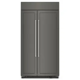 KitchenAid - 25.5 Cu. Ft. Side-by-Side Refrigerator with Under-Shelf Prep Zone - Panel Ready